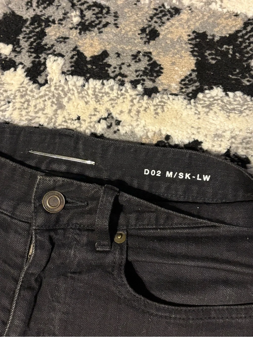 Saint Laurent Aw14 knifecut denim